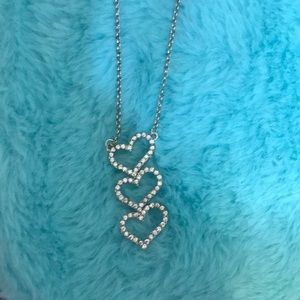 Triple heart necklace.